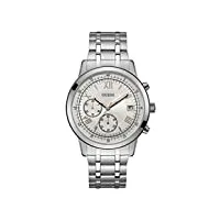 guess hommes chronographe quartz montre avec bracelet en acier inoxydable w1001g1