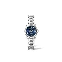 longines l2.128.4.97.6 montre bracelet pour femme, argent, couleur du cadran - bleu, montre à remontage automatique, tradition horlogère, couleur du cadran - bleu, montre à remontage automatique,