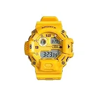 diray homme digital quartz montre avec plastique bracelet Étanche avec boîte jaune hsbcp0046