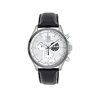 abeler & sÖhne montre pour homme fabriquée en allemagne avec chronographe, verre saphir et bracelet en cuir as3251.