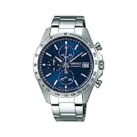 seiko sbtr023 spirit quartz chronographe montre pour homme expédiée du japon, bleu, chronographe