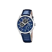 lotus watches homme multi-cadrans quartz montre avec bracelet en cuir 15974/8