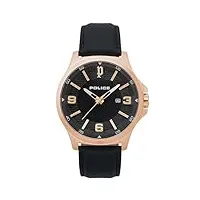 police homme chronographe quartz montre avec bracelet en cuir pl.15384jsr/02