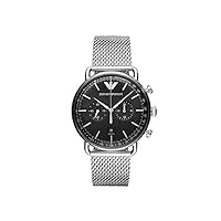 emporio armani homme chronographe quartz montre avec bracelet en acier inoxydable ar11104