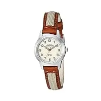 timex femme analogique quartz montre avec bracelet en cuir tw4b119009j