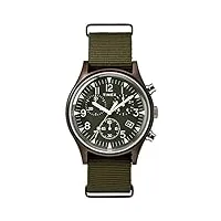timex men's chronographe quartz montre avec bracelet en tissu tw2r67800