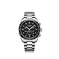 rotary bracelet homme henley chronographe en acier inoxydable gb05109/04