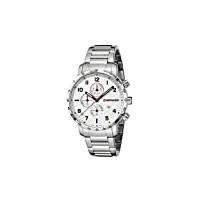 wenger homme attitude chronographe - montre en acier inoxydable avec quartz, analogue à la fabrication suisse 01.1543.110