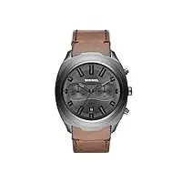 diesel homme chronographe quartz montre avec bracelet en cuir dz4491