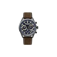 timberland hommes chronographe quartz montre avec bracelet en cuir tbl.15476jsu/03