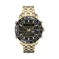 accurist hommes analogique/digital quartz montre avec bracelet en acier inoxydable 7175