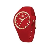 ice-watch - ice glam colour red - montre rouge pour femme avec bracelet en silicone - 016264 (medium)