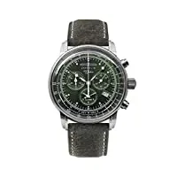 zeppelin hommes chronographe montre avec bracelet en cuir 8680-4