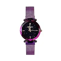 rorios mode femme montres Étanche ciel étoilé dial analogique quartz montre avec bracelet en acier inoxydable Élégant montre pour femmes
