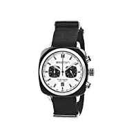 briston - clubmaster sport acétate - chronographe noir cadran blanc