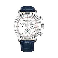 stuhrling montre pour homme original - cardiofréquencemètre - boîtier en acier inoxydable - collection montres homme (blue)