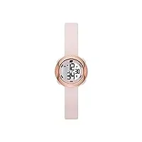skechers women's mini digi silicone digital watch, color: rose gold, blush (model: sr2100)