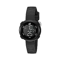 skechers women's mini digi silicone digital watch, color: black (model: sr2101)