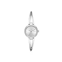 dkny - montre à quartz analogique crosswalk avec bracelet en acier inoxydable argenté pour femme ny2789