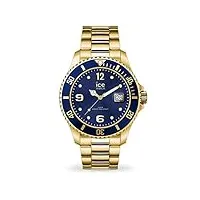 ice-watch - ice steel gold blue - montre dorée pour homme avec bracelet en metal - 016762 (large)
