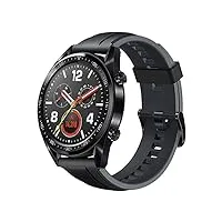 huawei watch gt montre de course gps avec surveillance de la fréquence cardiaque et notifications intelligentes (jusqu'à 2 semaines d'autonomie) (certifié reconditionné)