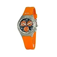 chronotech femmes chronographe quartz montre avec bracelet en caoutchouc ct7139l-08
