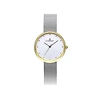 radiant - collection gimli - montre analogique et automatique. montre pour femme. bracelet de montre avec cadran doré et bracelet en acier inoxydable. taille 34mm. 3atm.