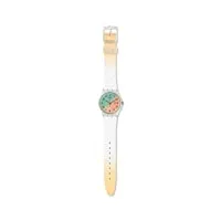 swatch femmes analogique quartz suisse montre avec bracelet en silicone ge720