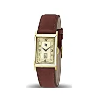 lip homme analogique quartz montre avec bracelet en or 671277