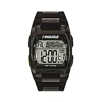 ruckfield montre homme digital chrono silicone noir 685014