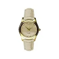 bwc-swiss 200395115 montre analogique à quartz avec bracelet en cuir pour femme