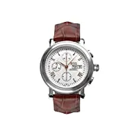 bwc-swiss 207695007 chronograph montre automatique avec bracelet en cuir pour homme