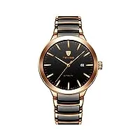 luli business watch étanche avec montres automatiques calendrier complet mécanique hommes (color : 6)
