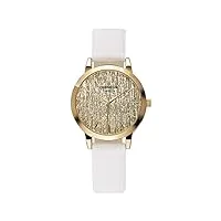 orphelia sparkle chic analogique pour femmes quartz montre avec bracelet en cuir of711910 beige