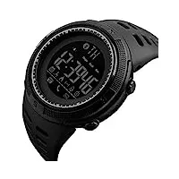 mode saucy montre bluetooth digital sports montre-bracelet imperméable noir