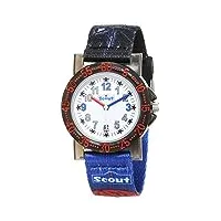 scout garon analogique quartz montre avec bracelet en textile 1