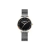 victoria hyde black mode analogique quartz femmes montres en acier inoxydable band imperméable remplaçable bande de maille
