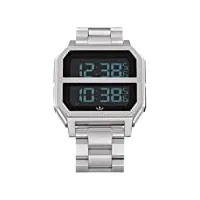 adidas mixte digital montre avec bracelet en acier inoxydable z21-632-00