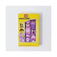 lego montre analogique à quartz pour enfant - bracelet en plastique - rose classique, rose