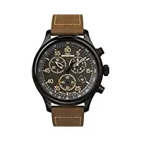 timex expedition 43mm montre chronographe pour homme tw4b20800