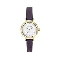trendy kiss femme analogique quartz montre avec bracelet en cuir tg10135-01