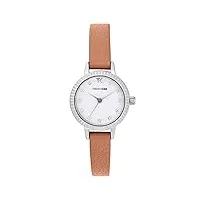 trendy kiss femme analogique quartz montre avec bracelet en cuir tc10135-01