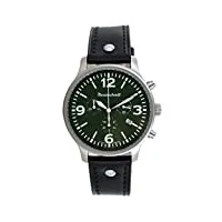 aristo me-3h204l montre aviateur chronographe en cuir pour homme