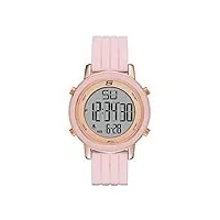 skechers women's westport alloy steel digital watch with silicone strap, pink, 18 (model: sr6205)