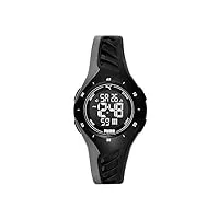 puma montre pour unisexe puma 3, mouvement digital, boîtier en polycarbonate noir de 40 mm avec bracelet en polyuréthane, p6011