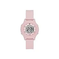 skechers women's rosencrans digital watch with silicone strap, pink, 16 (model: sr6220)