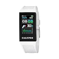 calypso montre modèle k8501 / 1 de la collection smartwatch, boîtier 23,80/41,30 mm avec bracelet caoutchouc multicolore pour homme k8501/1