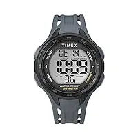 timex dgtl 45mm montre chrono sport avec bracelet en résine pour homme tw5m41500