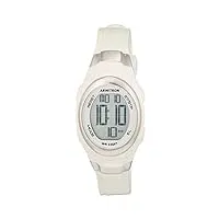 armitron sport montre chronographe numérique pour femme avec bracelet en résine, 45/7034, chronographe, numérique, blanc nacré., 45/7034pwt