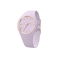 ice-watch - ice glam brushed lavender - montre violette pour femme avec bracelet en silicone - 019526 (small)
